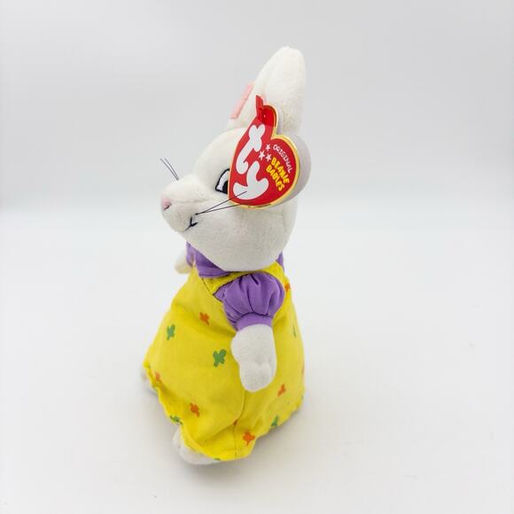 NEW Ty Beanie Baby RUBY Bunny Rabbit Nick Jr. Max & Ruby Easter Plush Toy - Picture 2 of 9
